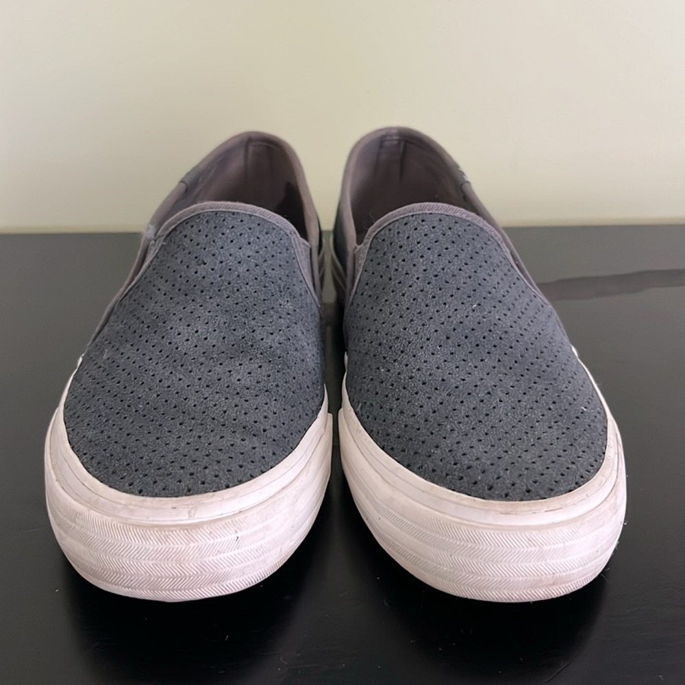 Keds Gray Blue Ortholite Double Decker Suede Sneaker - Picture 3 of 10